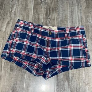 plaid Hollister jeans shorts